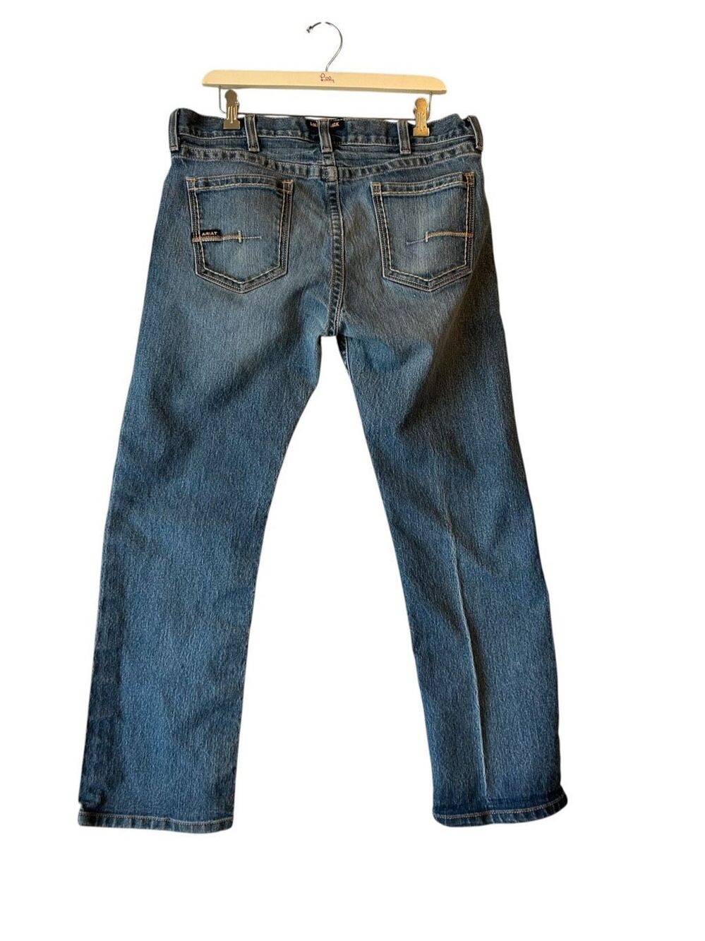 Ariat Rebar M7 Slim Straight Mens Jeans 36x30 Medium Wash Denim Workwear Pants